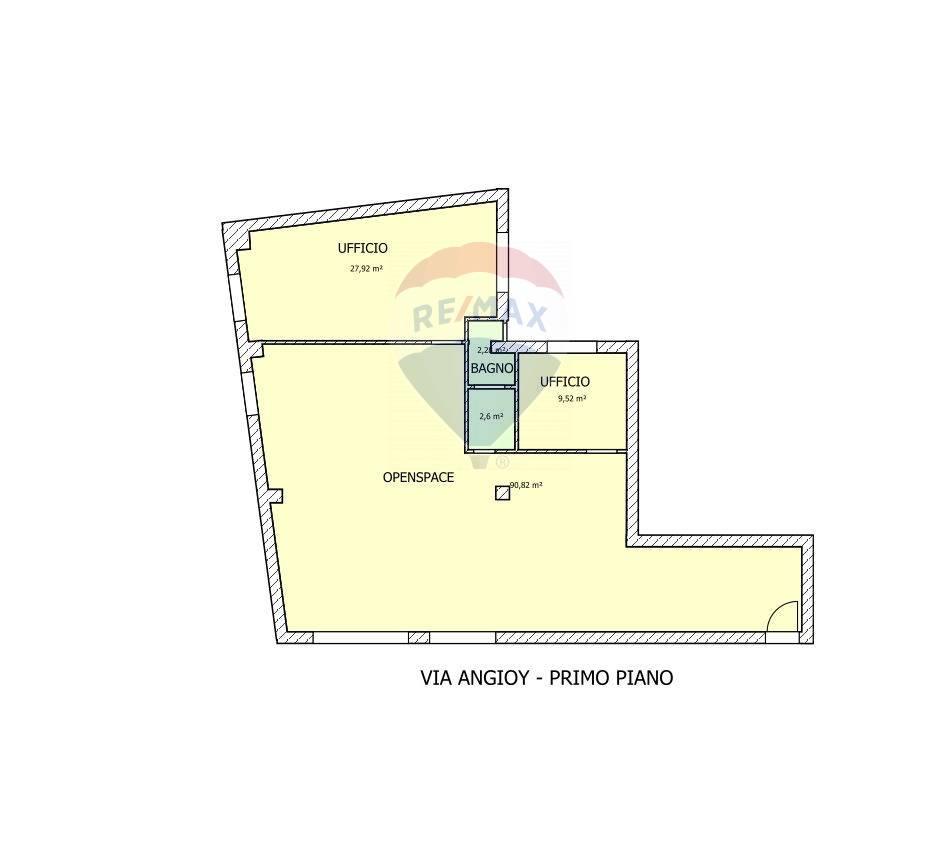 Ufficio in Via Angioy 34, Cagliari, {3} - Planimetria 1