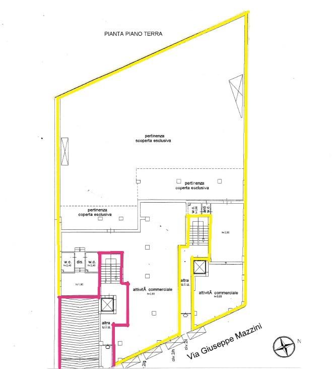 Palazzina commerciale in Via Giuseppe Mazzini 2, Andria, {3} - Planimetria 1