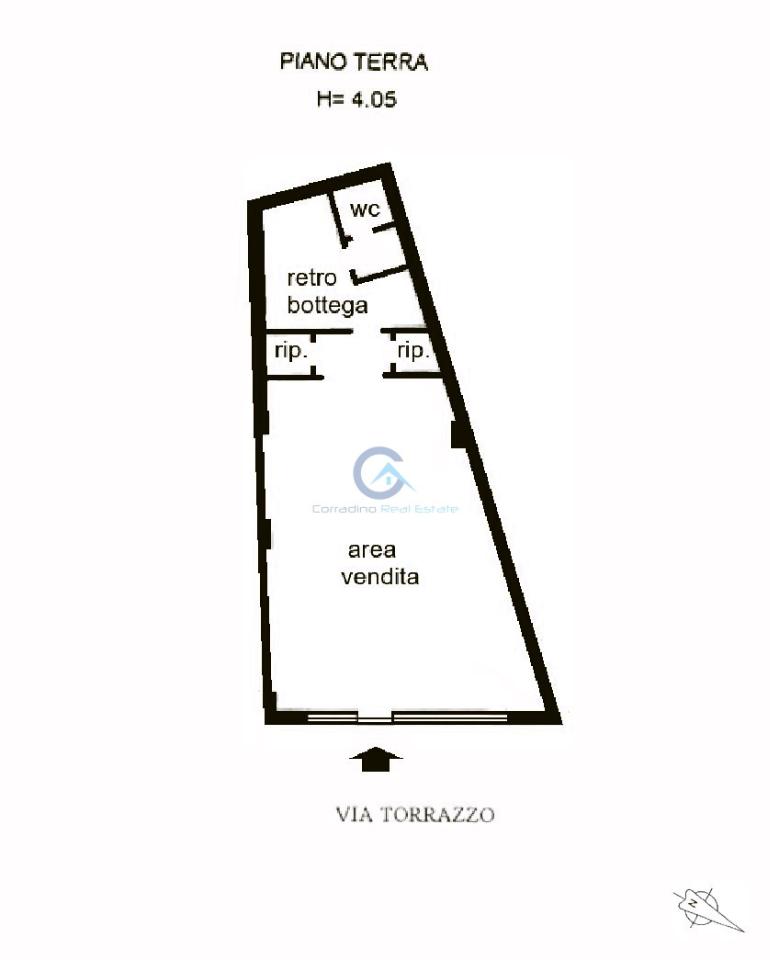 Negozio in Via Torrazzo 35, Catanzaro, {3} - Planimetria 1