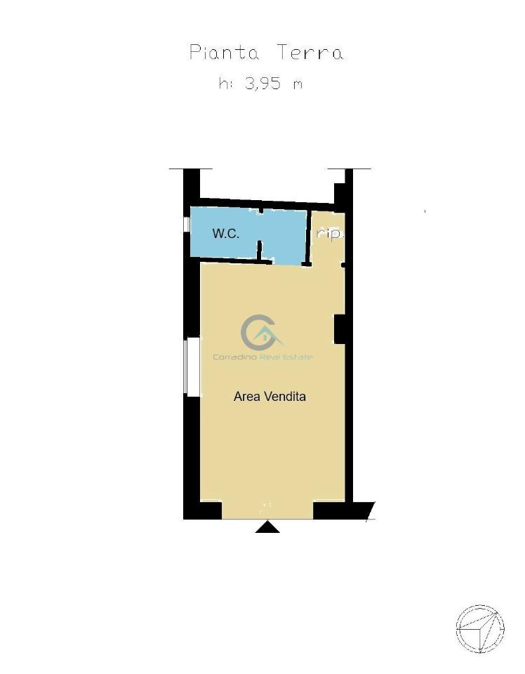 Negozio in Via Lungomare Stefano Pugliese 53, Catanzaro, {3} - Planimetria 1