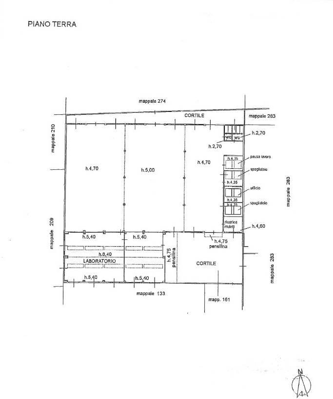Capannone in , Cologno Monzese, {3} - Planimetria 1