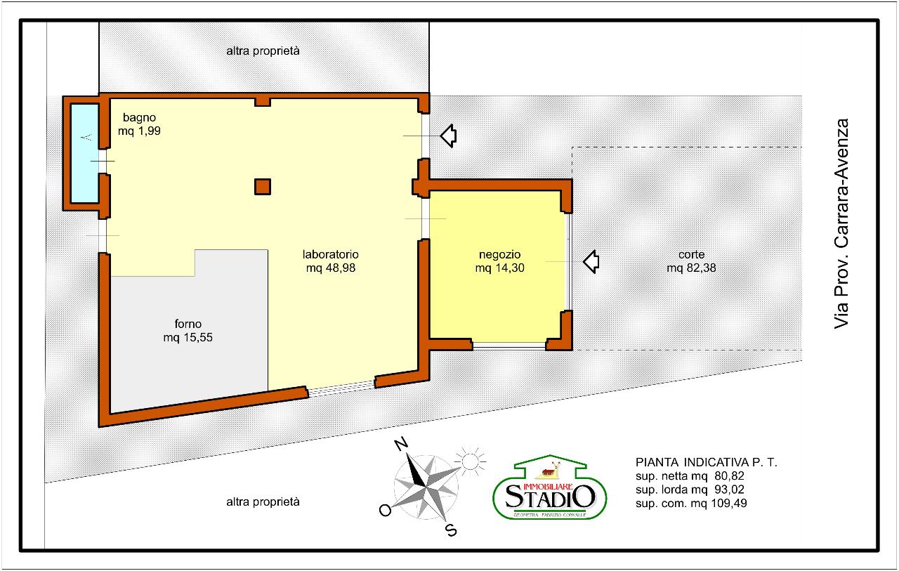 Locale commerciale in , Carrara, {3} - Planimetria 1