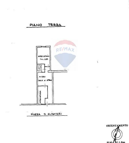 Negozio in Piazza Dante 6, Roccastrada, {3} - Planimetria 1