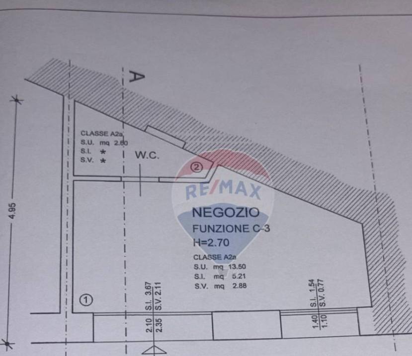 Negozio in Contrada Santa Croce, San Marino, {3} - Planimetria 1