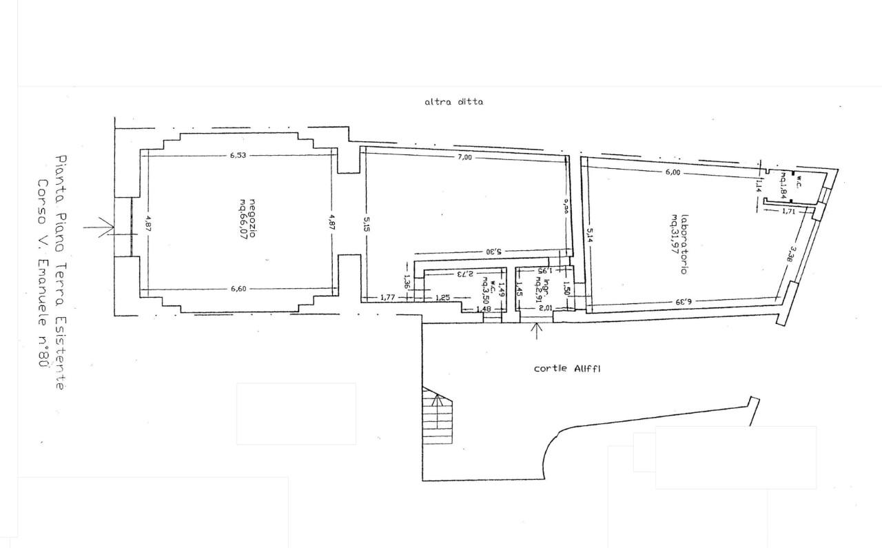 Negozio in Corso Vittorio Emanuele, Avola, {3} - Planimetria 1