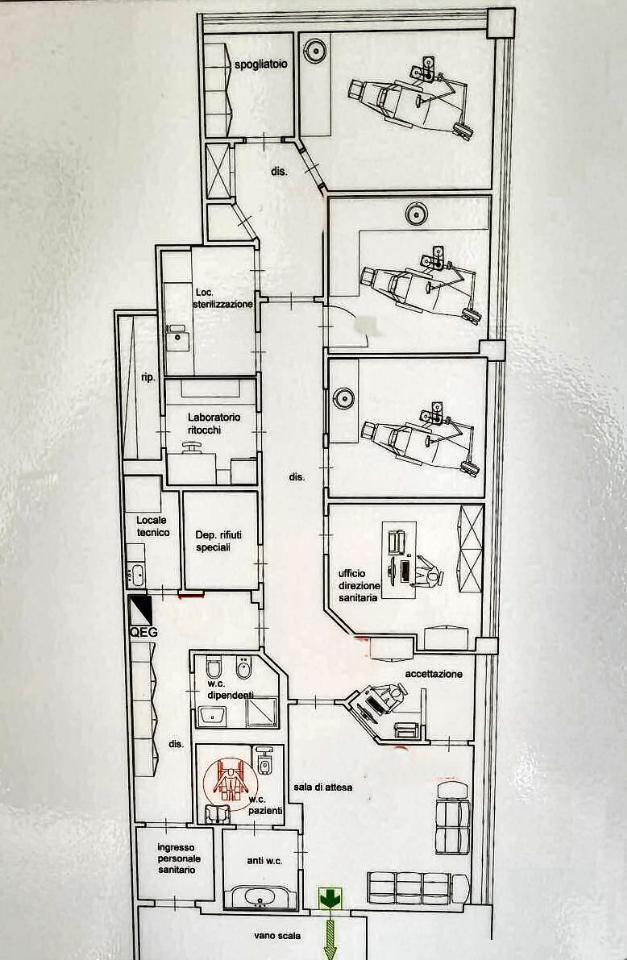 Ufficio in Alcide De Gasperi 55100, Lucca, {3} - Planimetria 1