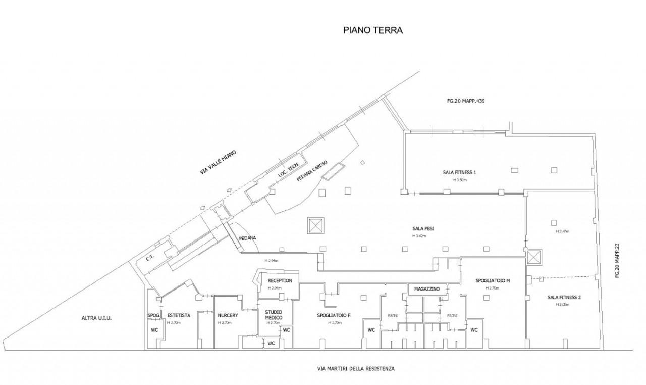 Palestra in Via Valle Miano, 57, 60125 Ancona An, Italia, Ancona, {3} - Planimetria 1