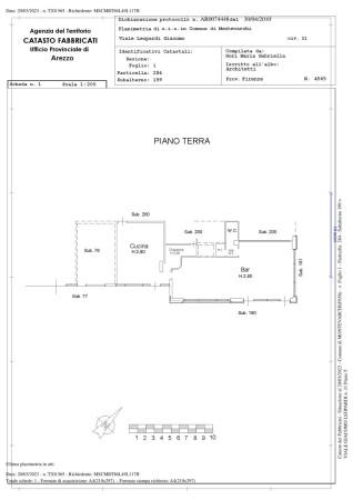 Negozio in Viale Giacomo Leopardi 31, Montevarchi, {3} - Planimetria 1