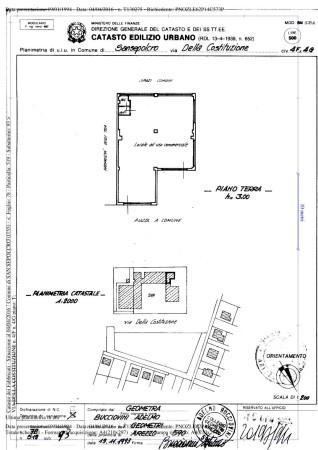 Negozio in Via della Costituzione 4/F, Sansepolcro, {3} - Planimetria 1