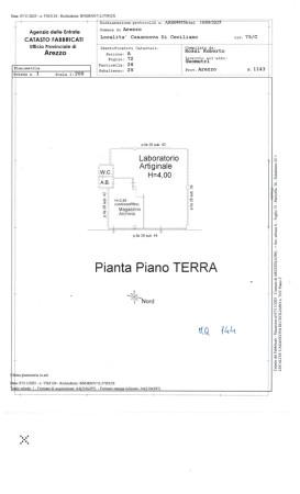 Negozio in Località Case Nuove di Ceciliano 75/C, Arezzo, {3} - Planimetria 1
