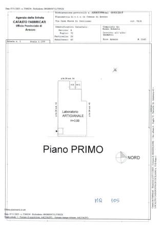 Ufficio in Località Case Nuove di Ceciliano 75/d, Arezzo, {3} - Planimetria 1