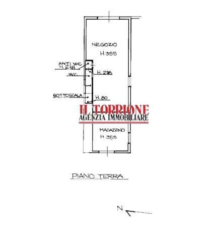 Negozio in Strada Provinciale Circonvallazione Chiesina, Chiesina Uzzanese, {3} - Planimetria 1