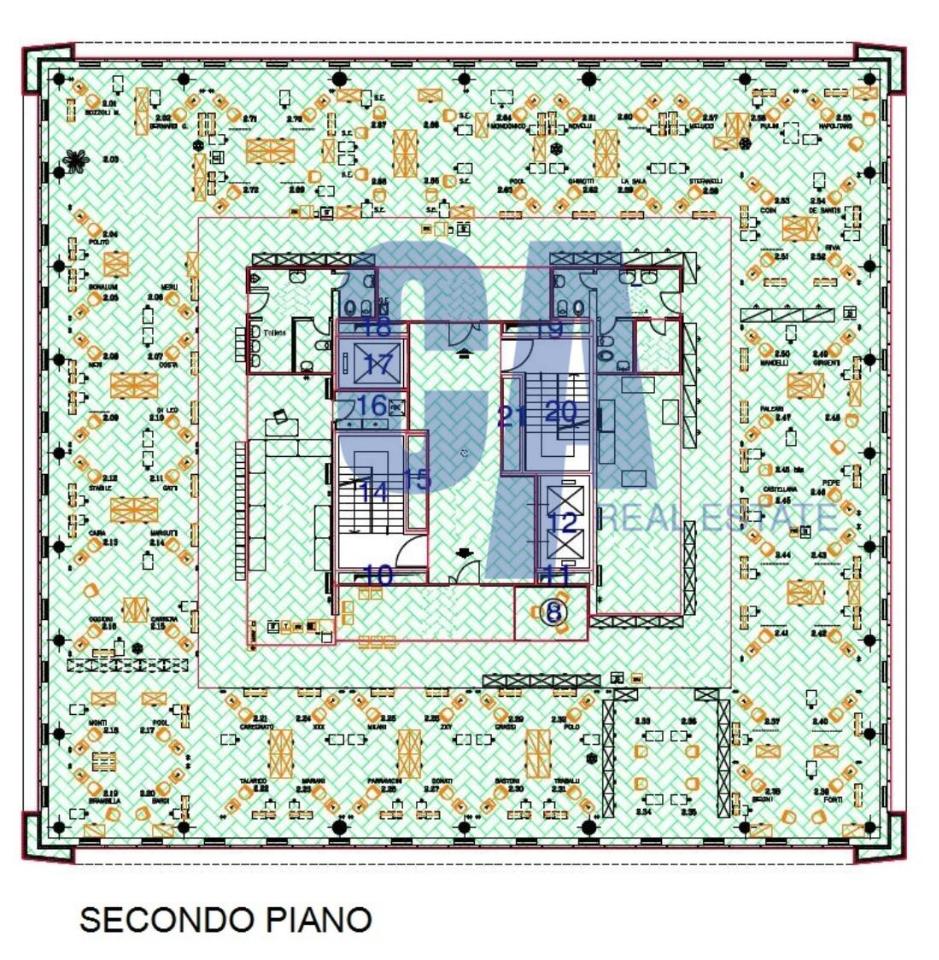 Ufficio in Piazza Maestri del Lavoro, Cernusco Sul Naviglio, {3} - Planimetria 1