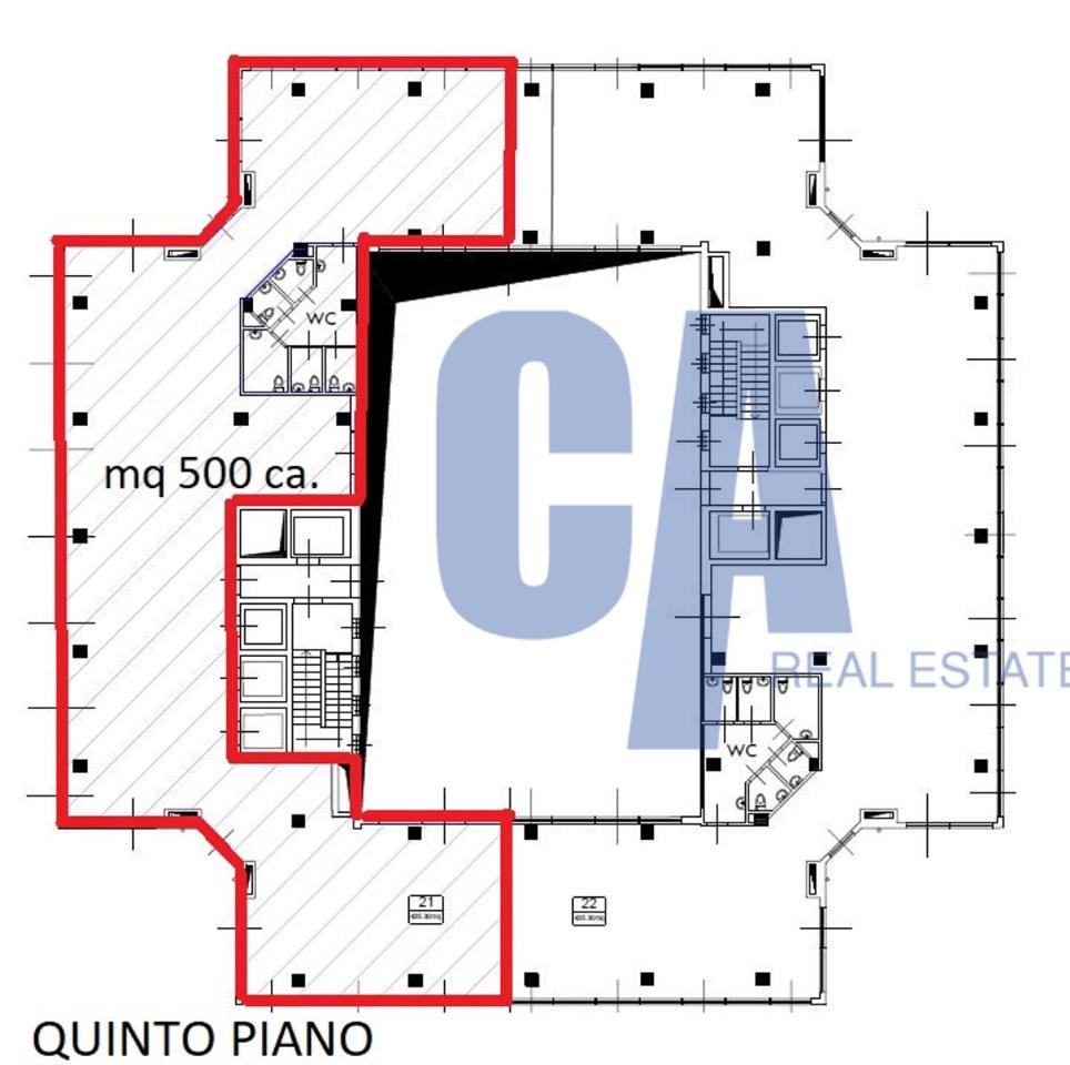Ufficio in Via Milano, San Donato Milanese, {3} - Planimetria 1