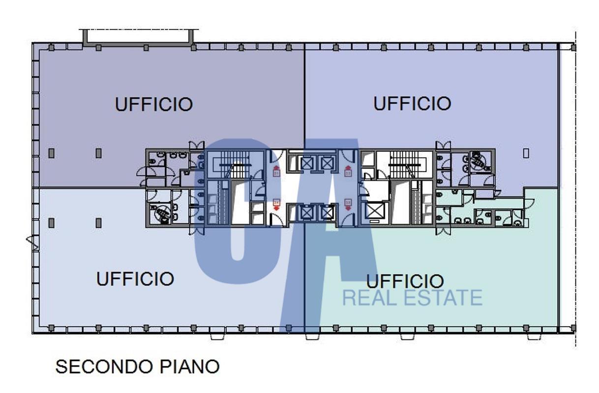 Ufficio in Via Olgia, Segrate, {3} - Planimetria 1