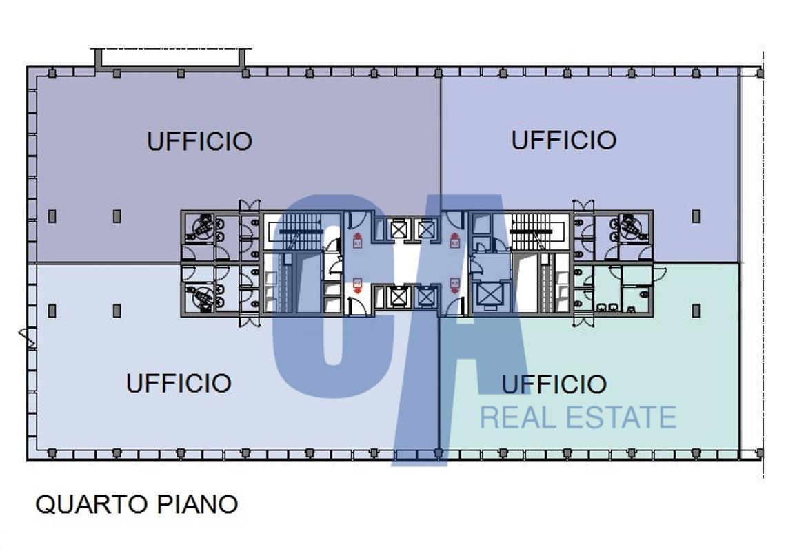 Ufficio in Via Olgia, Segrate, {3} - Planimetria 1