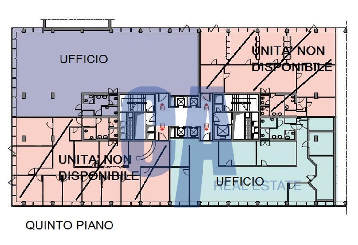 Ufficio in Via Olgia, Segrate, {3} - Planimetria 1
