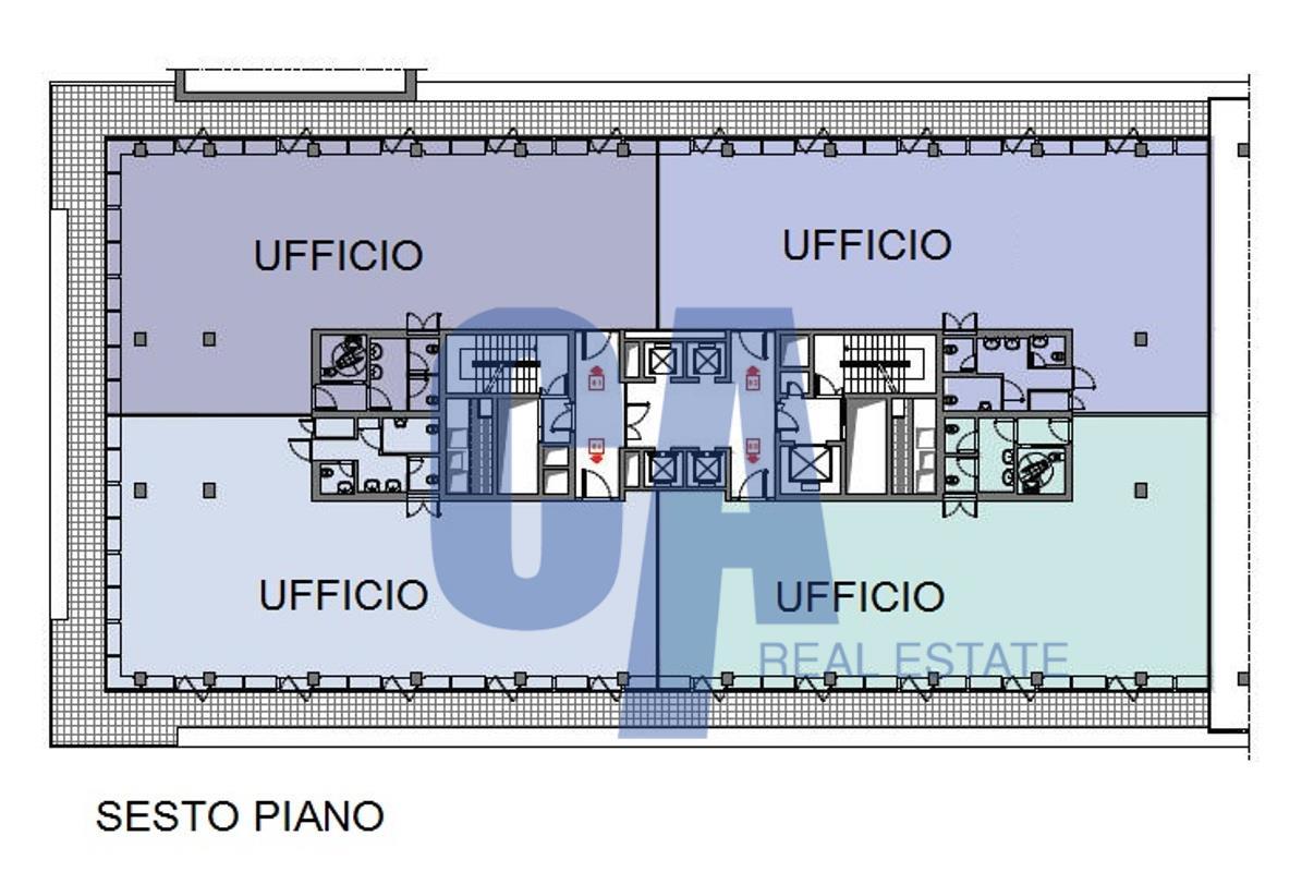 Ufficio in Via Olgia, Segrate, {3} - Planimetria 1