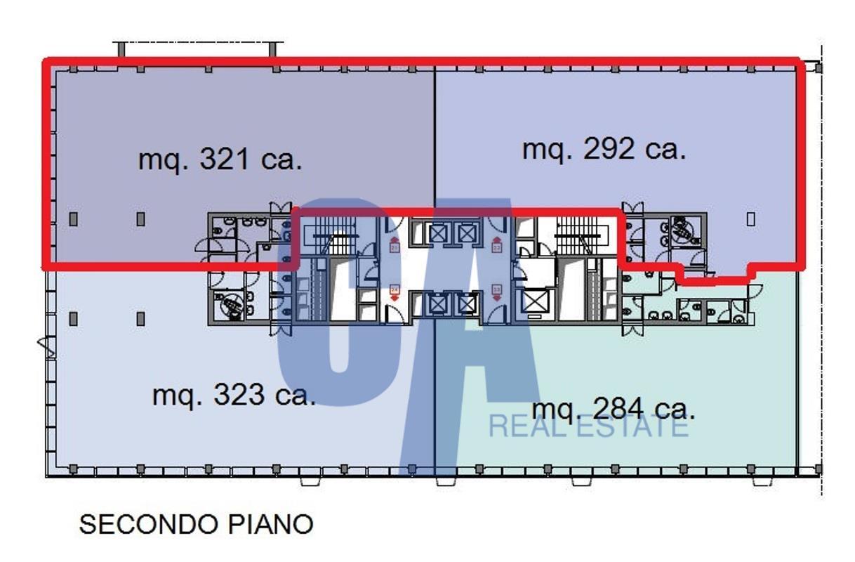 Ufficio in Via Olgia, Segrate, {3} - Planimetria 1