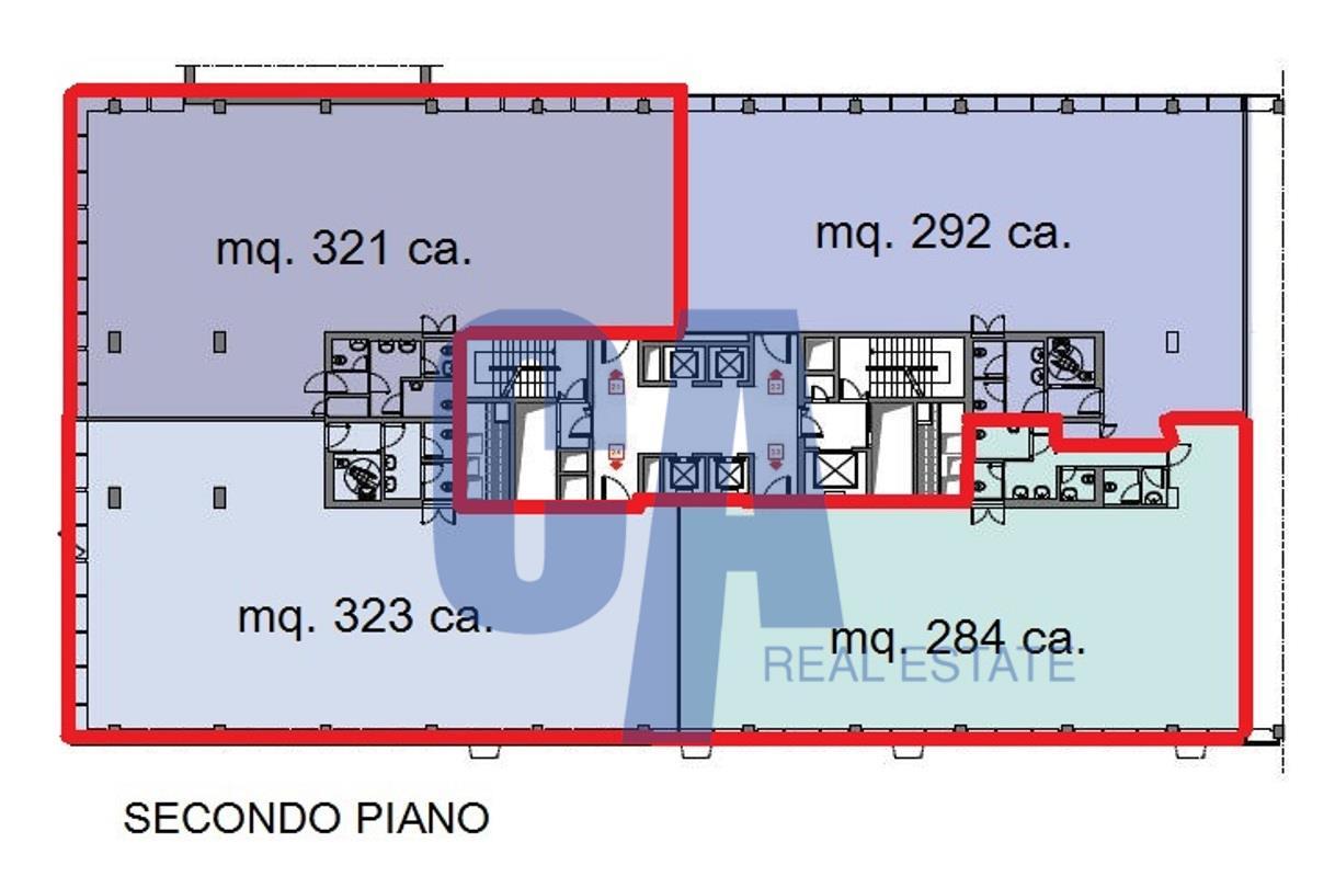 Ufficio in Via Olgia, Segrate, {3} - Planimetria 1