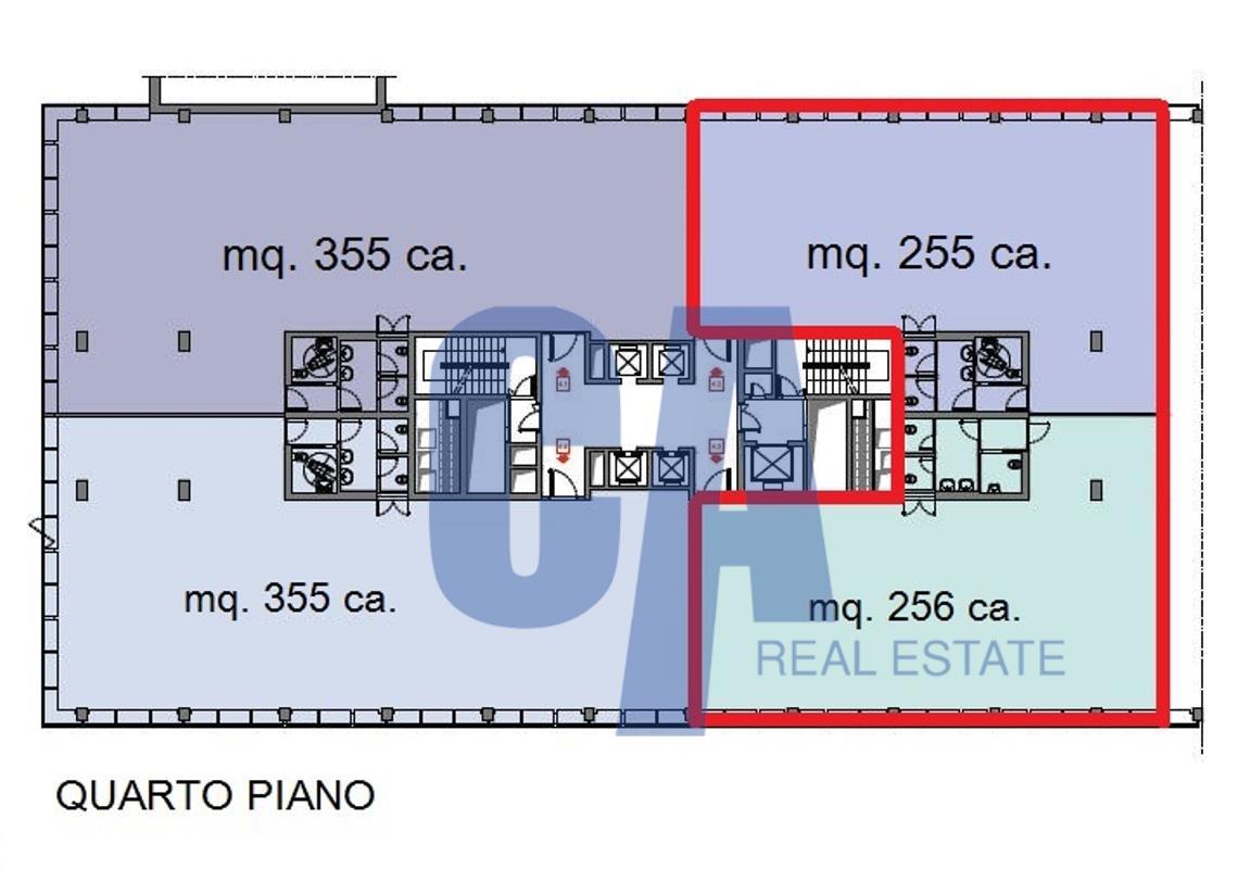 Ufficio in Via Olgia, Segrate, {3} - Planimetria 1