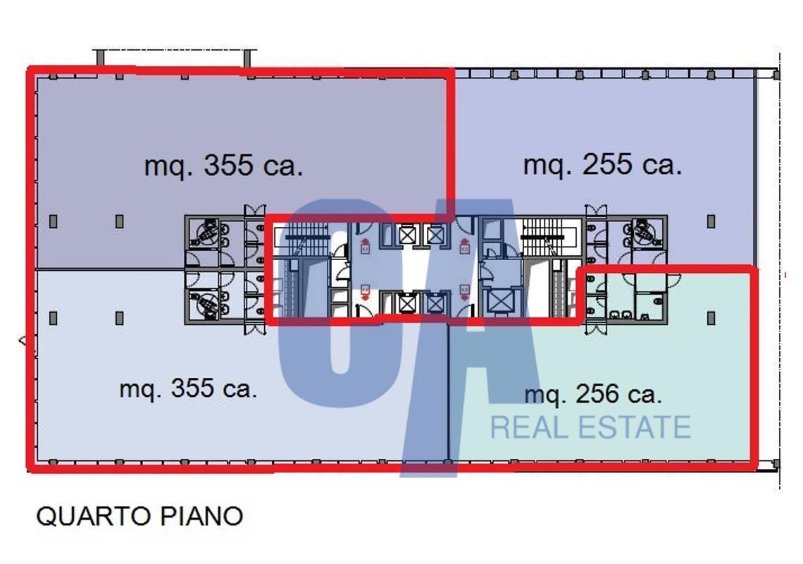 Ufficio in Via Olgia, Segrate, {3} - Planimetria 1