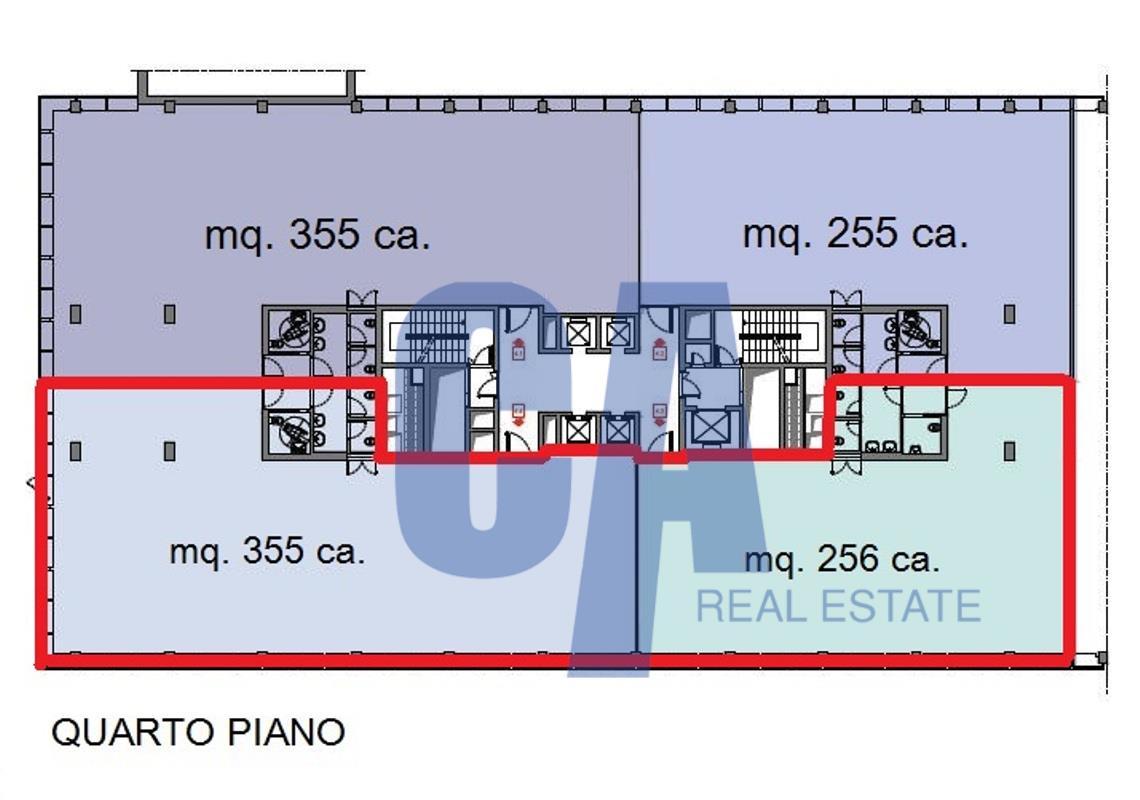 Ufficio in Via Olgia, Segrate, {3} - Planimetria 1