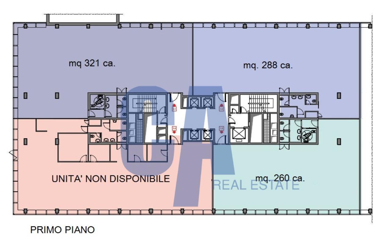 Ufficio in Via Olgia, Segrate, {3} - Planimetria 1