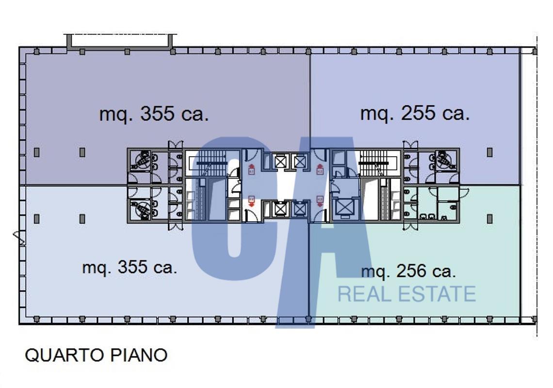 Ufficio in Via Olgia, Segrate, {3} - Planimetria 1