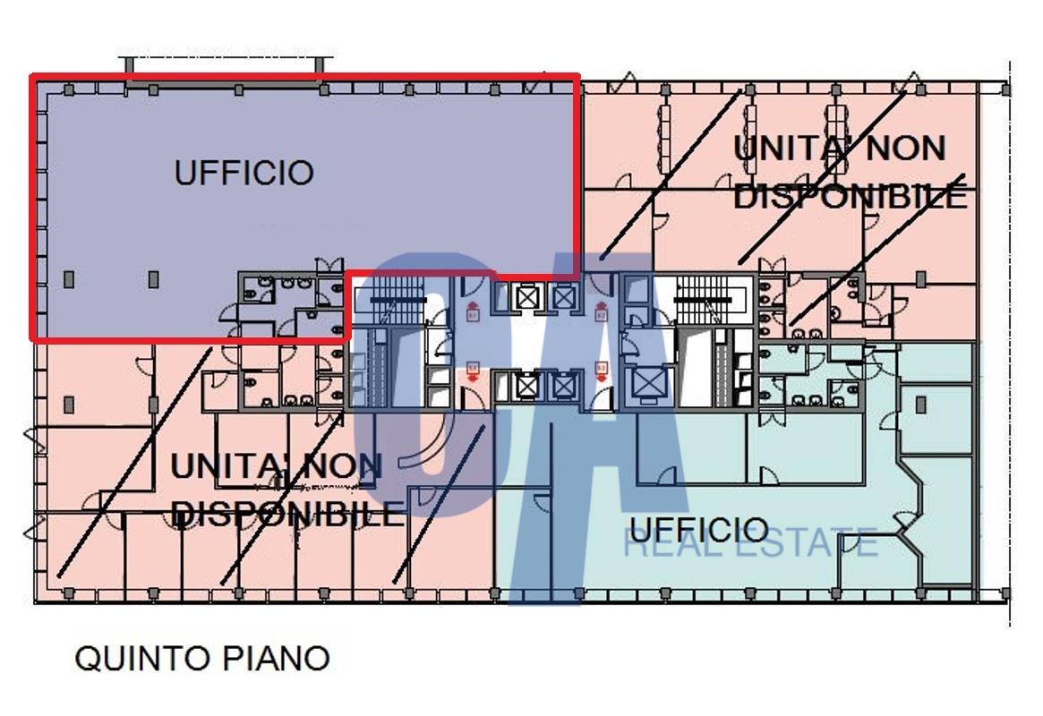 Ufficio in Via Olgia, Segrate, {3} - Planimetria 1