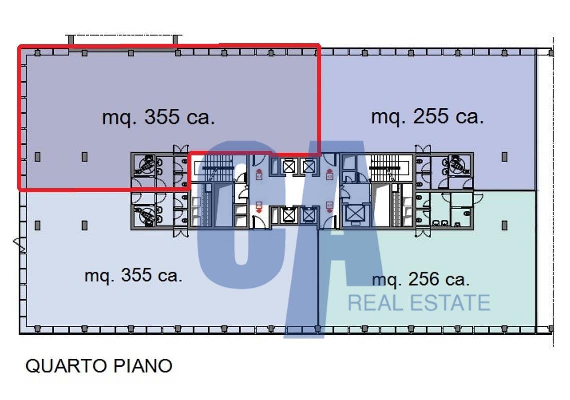 Ufficio in Via Olgia, Segrate, {3} - Planimetria 1