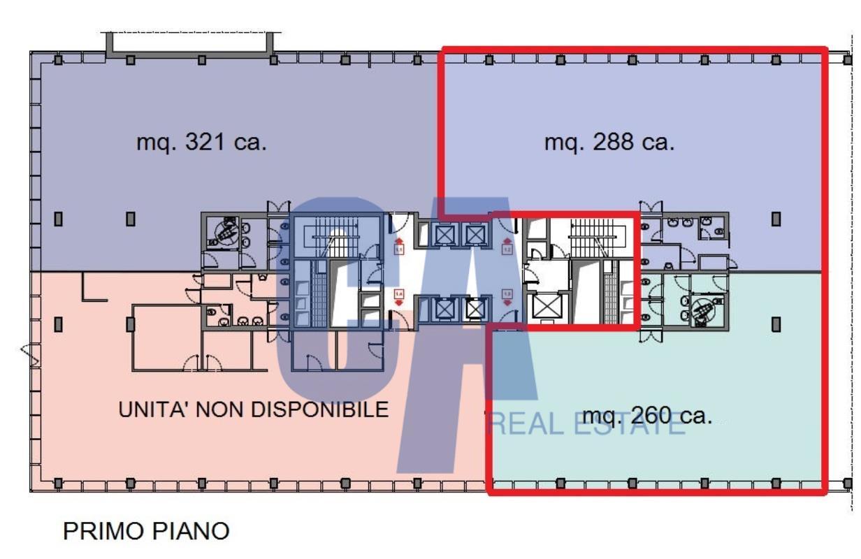 Ufficio in Via Olgia, Segrate, {3} - Planimetria 1