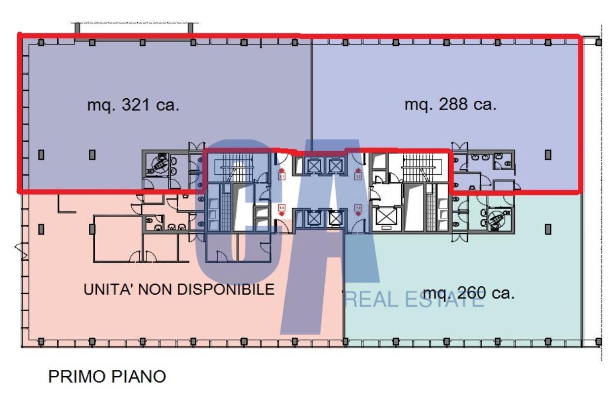 Ufficio in Via Olgia, Segrate, {3} - Planimetria 1
