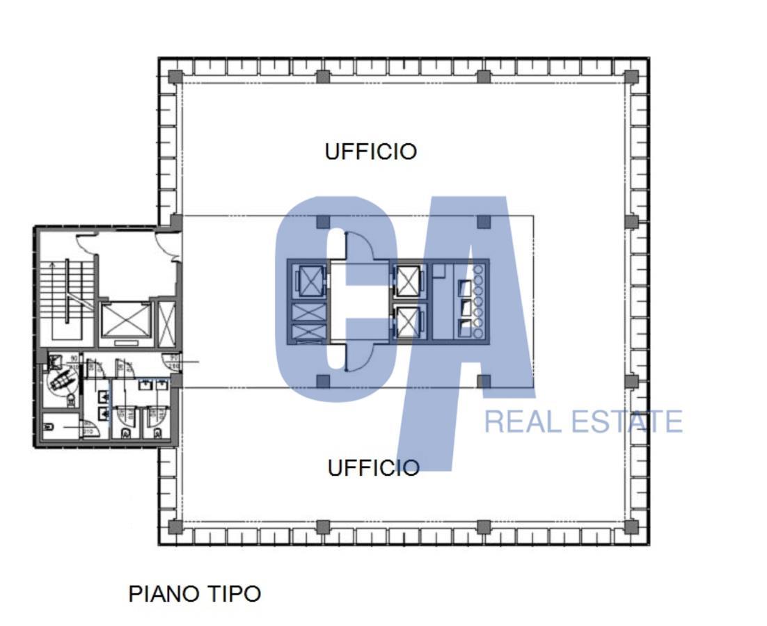 Ufficio in Via Olgia, Segrate, {3} - Planimetria 1