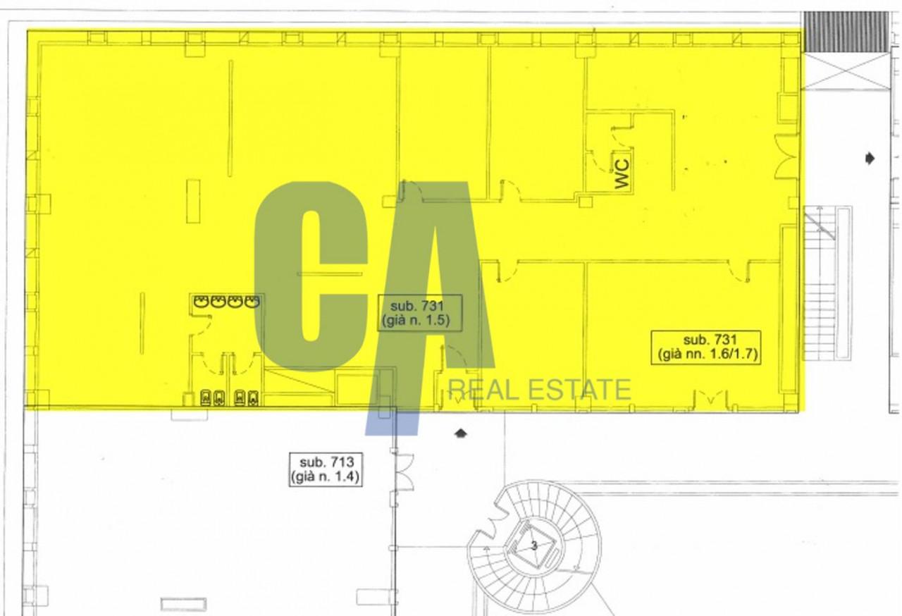 Ufficio in Via Bartolomeo Colleoni, Agrate Brianza, {3} - Planimetria 1