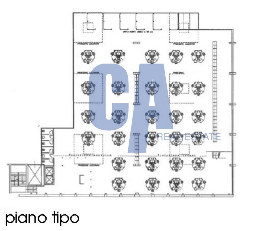 Ufficio in Via Giovanni Gentile, Milano, {3} - Planimetria 1