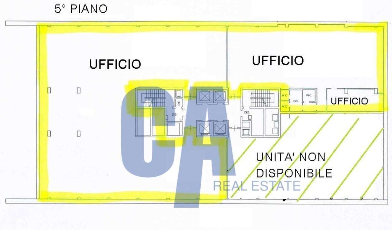 Ufficio in Via Olgia, Segrate, {3} - Planimetria 1