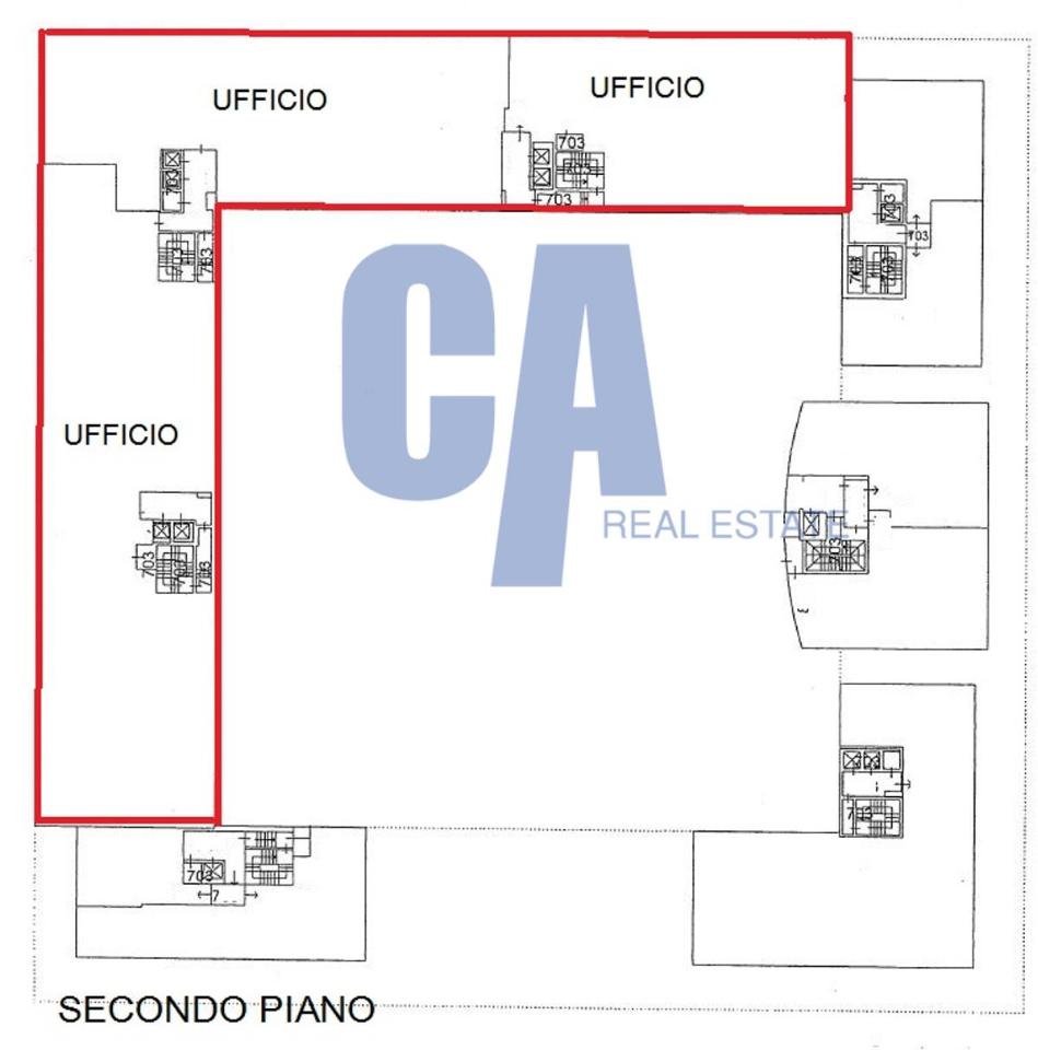Ufficio in Via Roma, Segrate, {3} - Planimetria 1