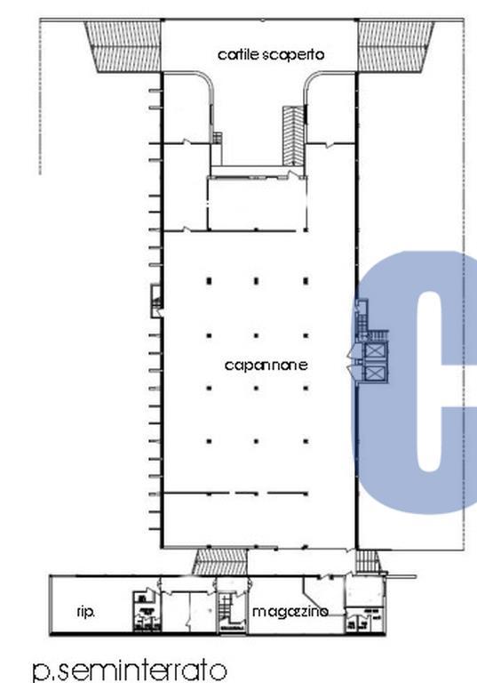 Capannone in Via Mecenate, Milano, {3} - Planimetria 1