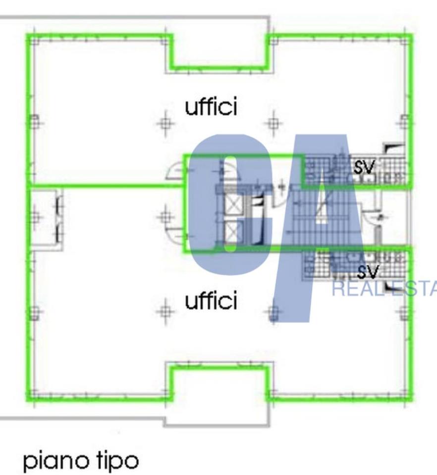 Ufficio in Via Galilei Galileo, Cinisello Balsamo, {3} - Planimetria 1