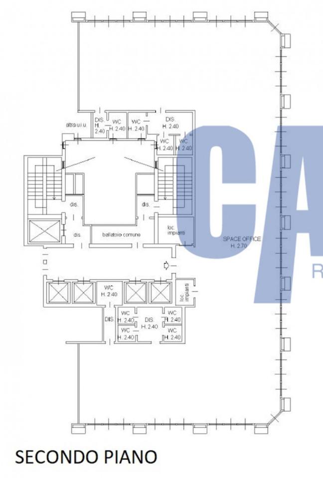 Ufficio in Via Cavallotti F., Sesto San Giovanni, {3} - Planimetria 1