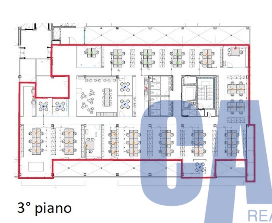Ufficio in Via Mondadori, Segrate, {3} - Planimetria 1