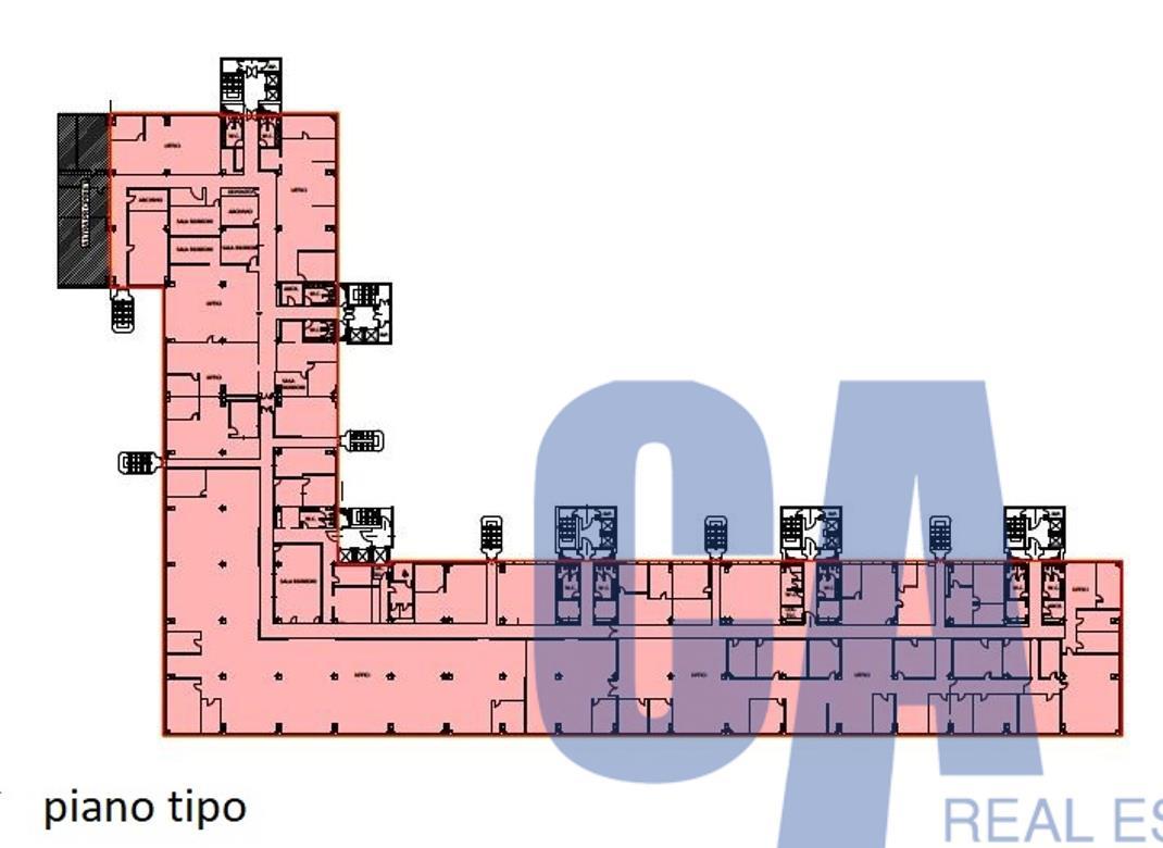 Ufficio in Strada 6, Rozzano, {3} - Planimetria 1