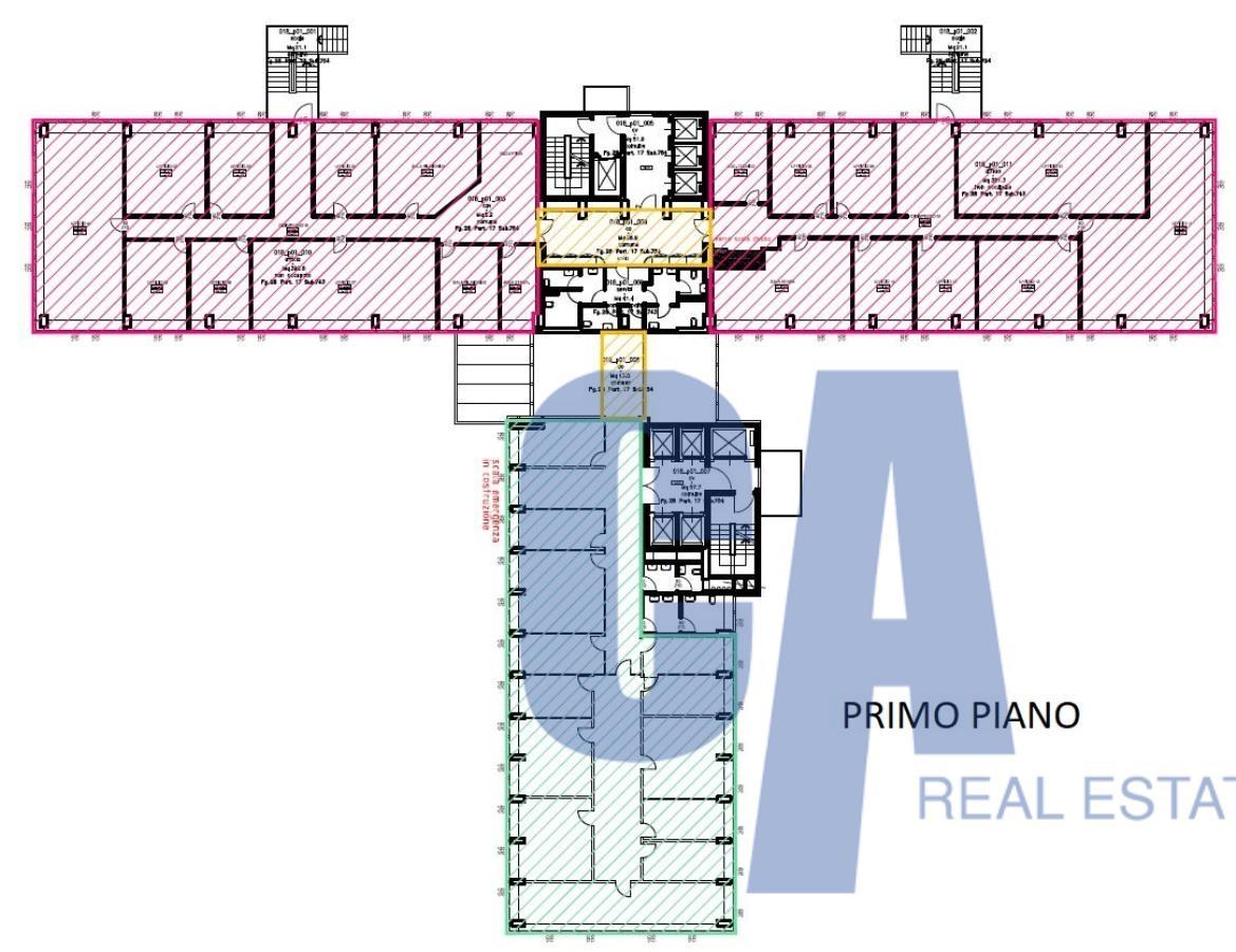 Ufficio in Via Giovanni Gentile, Milano, {3} - Planimetria 1