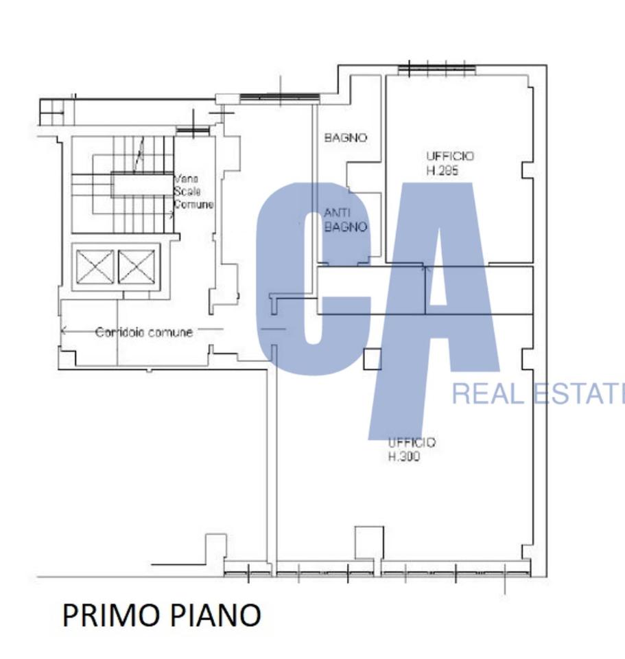 Ufficio in Via Montanelli, Sesto San Giovanni, {3} - Planimetria 1