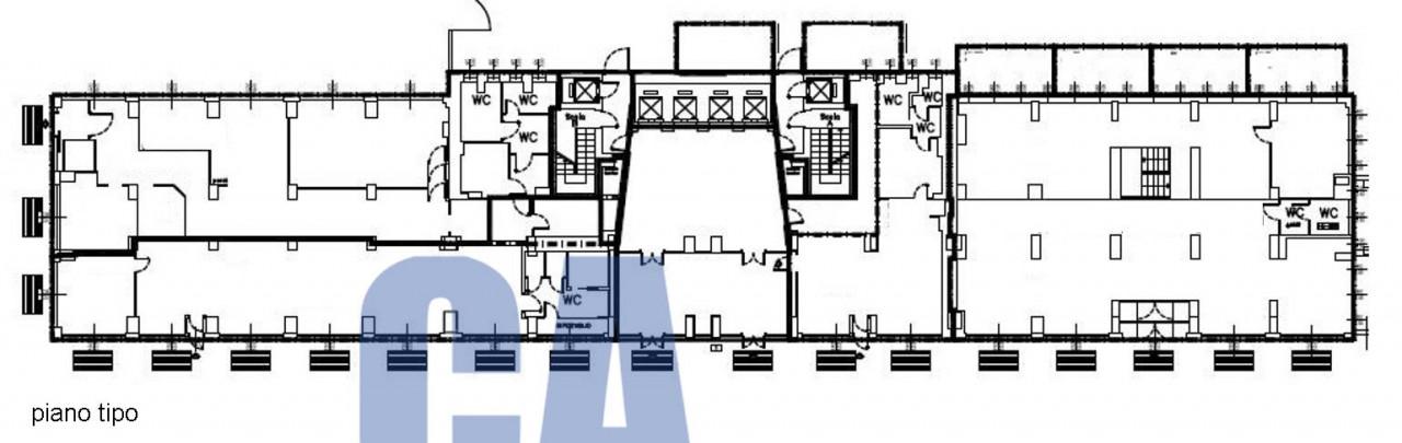 Ufficio in Via Romagnoli Ettore, Milano, {3} - Planimetria 1