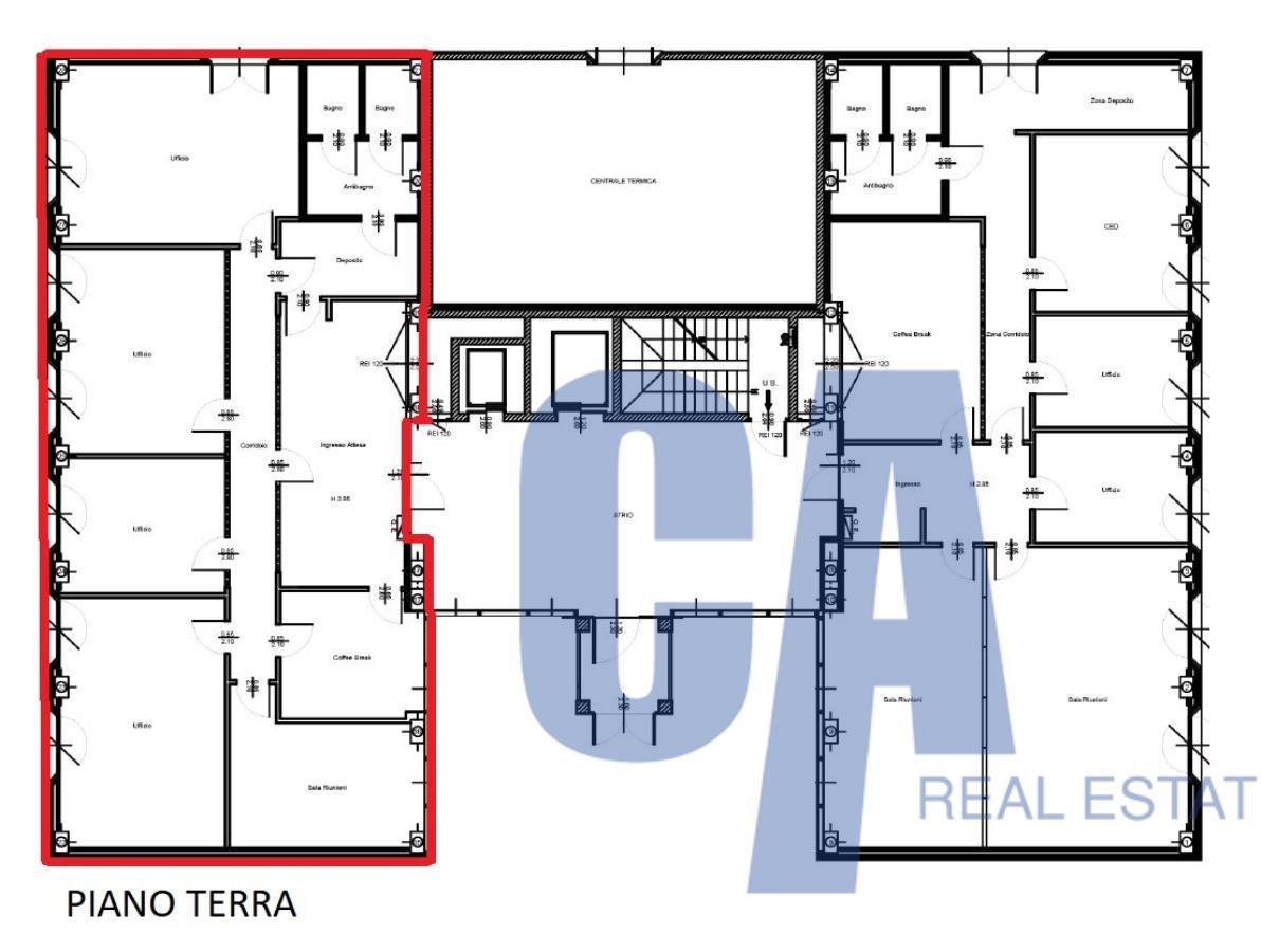 Ufficio in Via Tobagi, Peschiera Borromeo, {3} - Planimetria 1