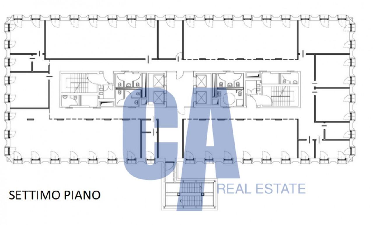 Ufficio in Piazza Monte Titano, Milano, {3} - Planimetria 1