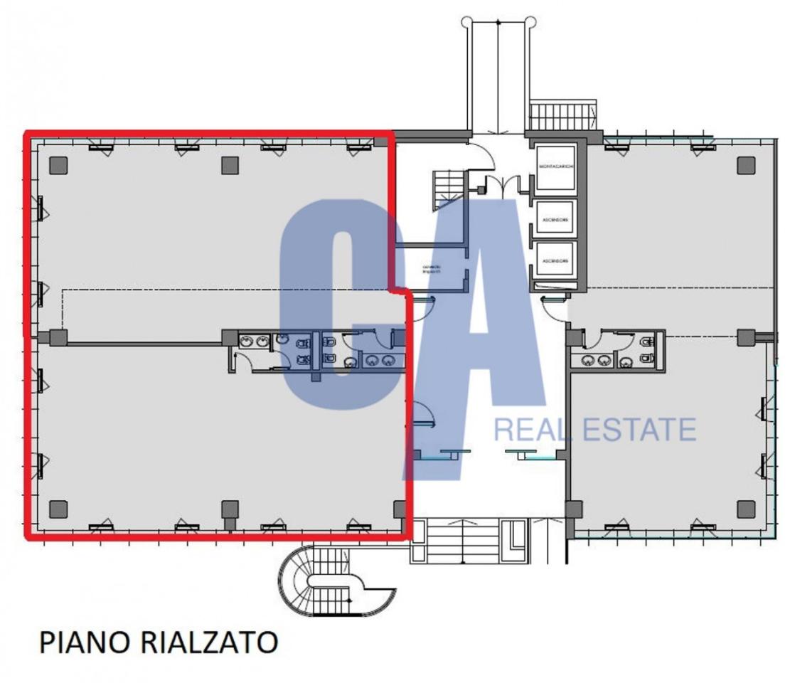 Ufficio in Via della Vignolina, Agrate Brianza, {3} - Planimetria 1