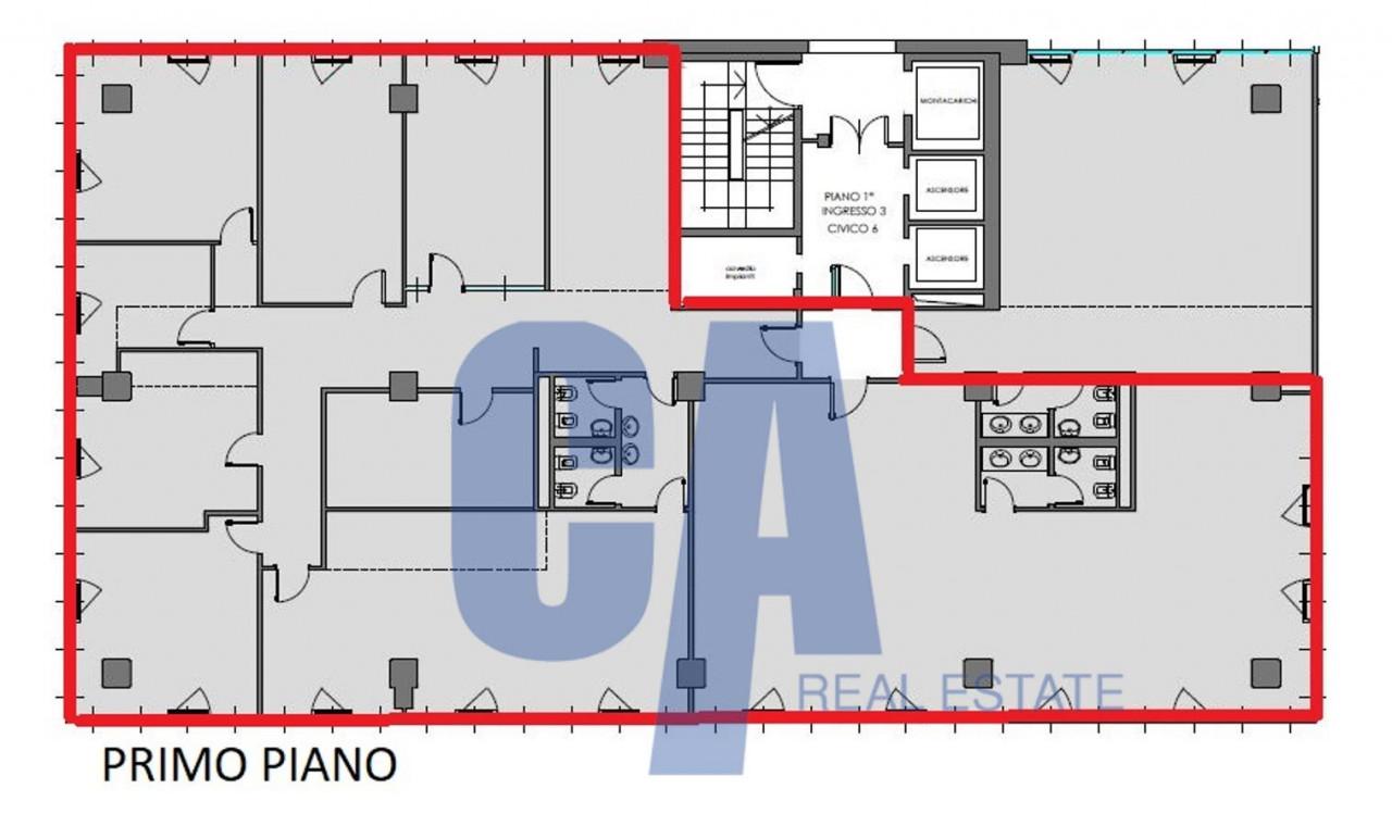 Ufficio in Via della Vignolina, Agrate Brianza, {3} - Planimetria 1